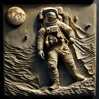 3D model Alan Bean American artist (STL)